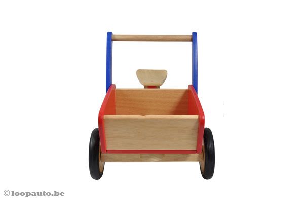 Woodtoys Houten bakfiets Loopauto.be